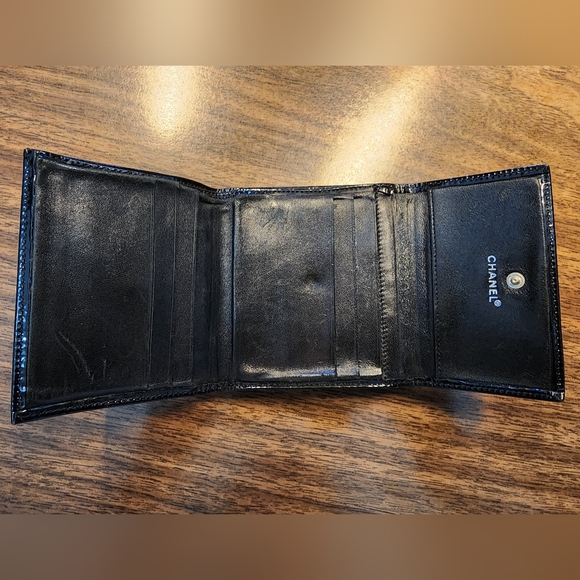 Chanel Patent Leather Trifold Compact Wallet - Picture 9 of 10